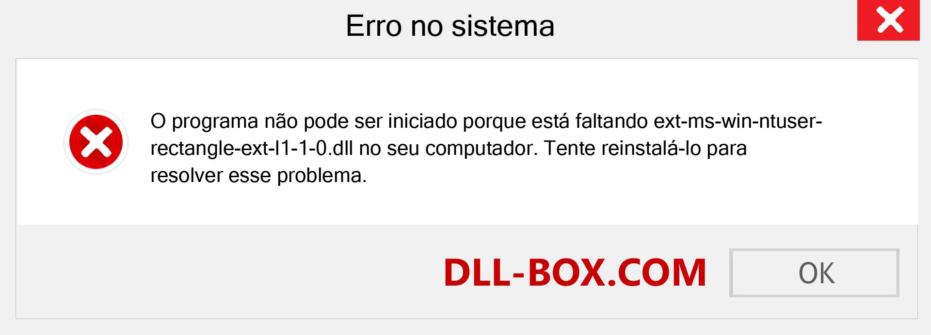 Arquivo ext-ms-win-ntuser-rectangle-ext-l1-1-0.dll ausente ?. Download para Windows 7, 8, 10 - Correção de erro ausente ext-ms-win-ntuser-rectangle-ext-l1-1-0 dll no Windows, fotos, imagens